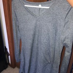 Gray Long Sleeve Dress